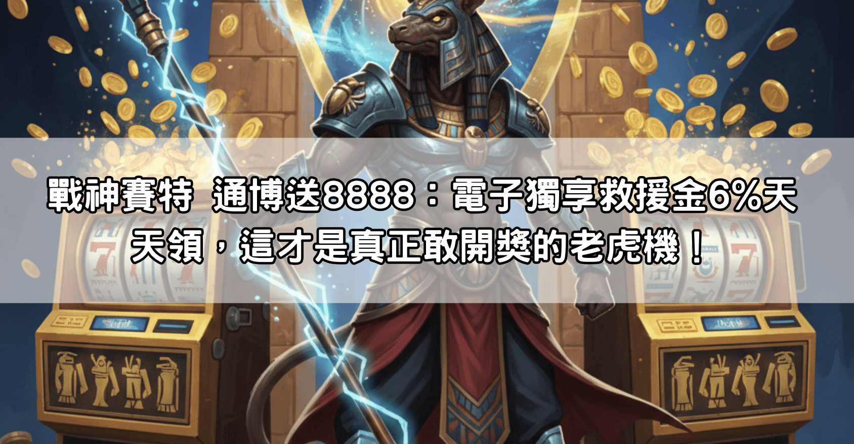 戰神賽特 通博送8888：電子獨享救援金6%天天領，這才是真正敢開獎的老虎機！
